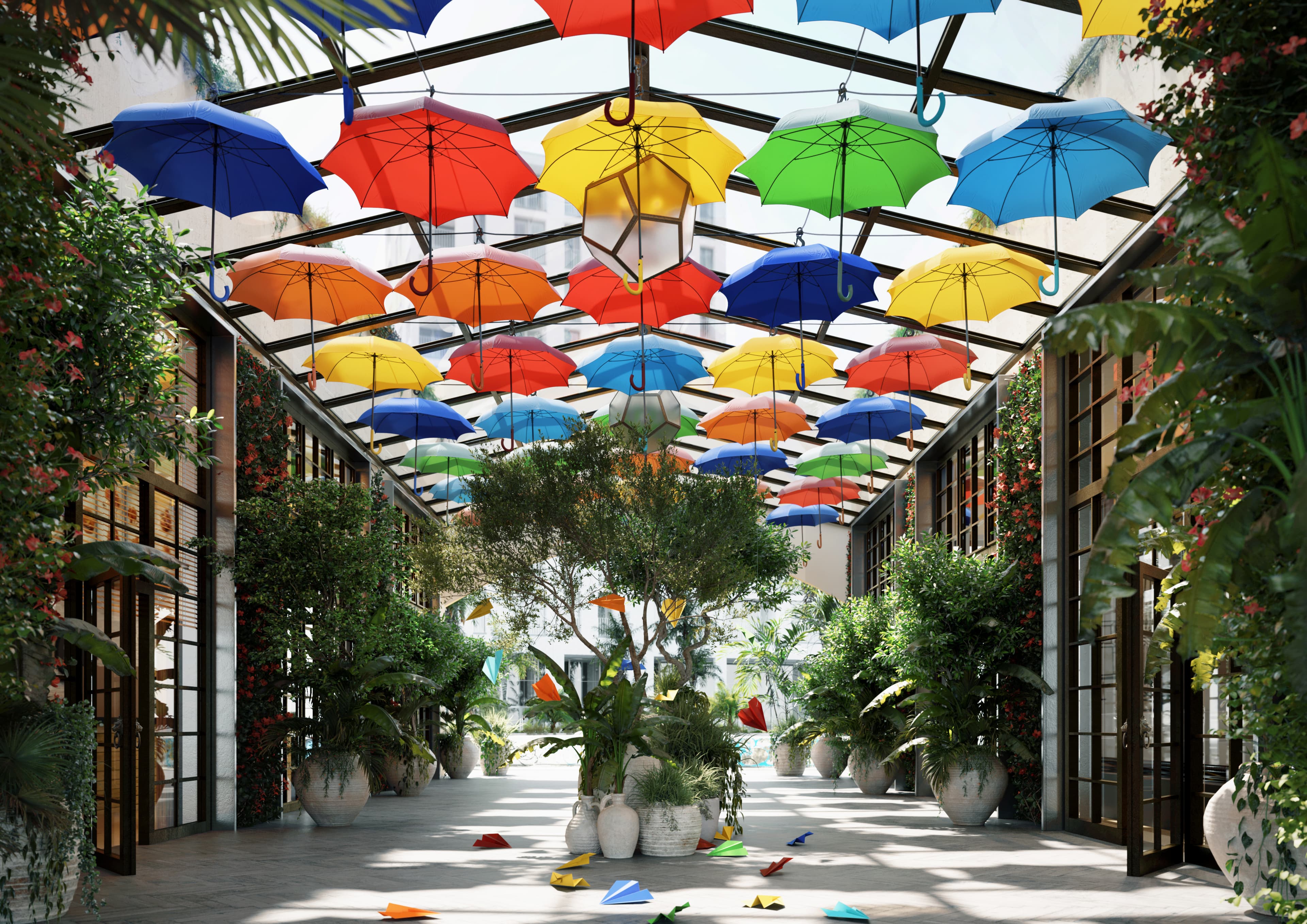 Arcade of Umbrellas